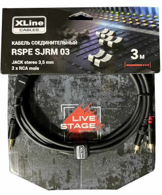Кабель специальный Xline Cables RSPE SJRM03 JACK stereo 3.5 mm-2xRCA male 3 м