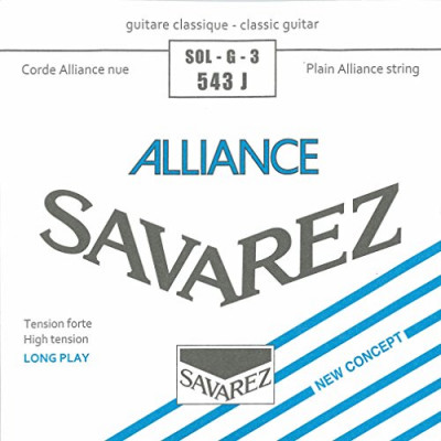 3-я струна для классических гитар SAVAREZ 543 J ALLIANCE (G-34) сильного натяжения