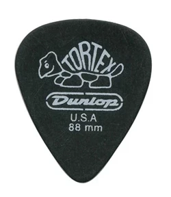DUNLOP 488P.88 TORTEX Pitch Black набор медиаторов .88 мм, 12 шт