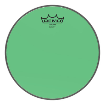 REMO BE-0310-CT-GN Emperor® Colortone™ Green Drumhead ,10' цветной двухслойный прозрачный пластик, зеленый