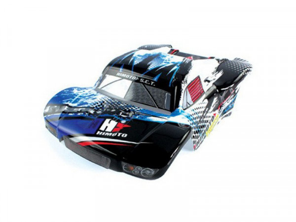 Кузов черно-сине-белый для шорт-корса Himoto E18SC, E18SCL 1:18