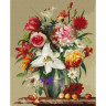 Картина по номерам 40х50 Бузин. Цветы и фрукты (28 цветов)