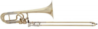 Тромбон-бас BACH 50AЗG Bb/F/Gb Stradivarius открытая система вентилей кейс и мундштук в комплекте
