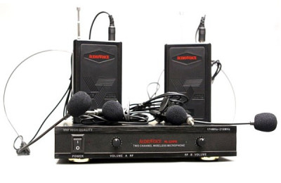Радиосистема AUDIOVOICE WL-22HPM с 2-мя портативными передатчиками 2 головных и 2 пеличных микрофона
