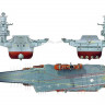 Сборная модель ZVEZDA Российский крейсер "Адмирал флота Сов. Союза Кузнецов», под. набор, 1/720