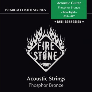 FIRE&STONE Acoustic Guitar Phosphor Bronze Extra Light 10-47 Coated струны для акустической гитары