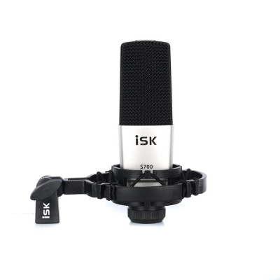 Конденсаторный XLR-микрофон ISK BM-800, цвет никель