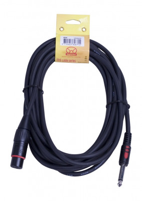 Небаласный сигнальный кабель Superlux CFM5FP, XLR3F-6.3 мм