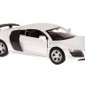 Машина "АВТОПАНОРАМА" Audi R8 GT, белый металлик, 1/43, инерция, в/к 17,5*12,5*6,5 см