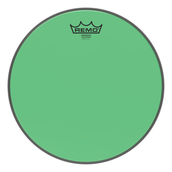 REMO BE-0312-CT-GN Emperor® Colortone™ Green Drumhead, 12' цветной двухслойный прозрачный пластик, зеленый