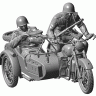Советский мотоцикл М-72 с коляской 1/35