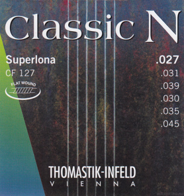 THOMASTIK  Classic N CF127 струны для классической гитары, нейлон/хр. сталь плоская оплётка