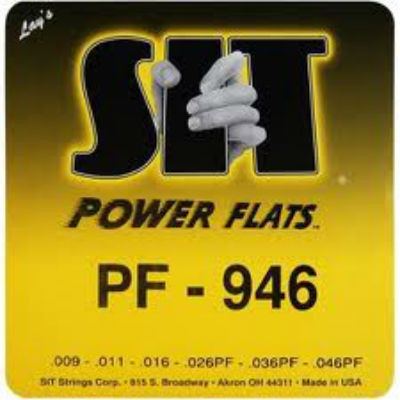 SIT S946PF POWER FLATS Rock-n-Roll струны для электрогитары (9-11-16-26-36-46) легкого натяжения