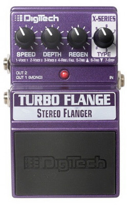 Педаль DIGITECH XTF Turbo Flange для электрогитары, фленджер
