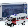 Машина "АВТОПАНОРАМА" инерц. "ГАЗель" (скорая) 1/50, в/к 14,5*8*5,5 см