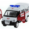 Машина "АВТОПАНОРАМА" инерц. "ГАЗель" (скорая) 1/50, в/к 14,5*8*5,5 см