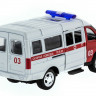 Машина "АВТОПАНОРАМА" инерц. "ГАЗель" (скорая) 1/50, в/к 14,5*8*5,5 см