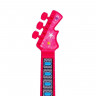 Музыкальная гитара, звук, свет, цвет розовый