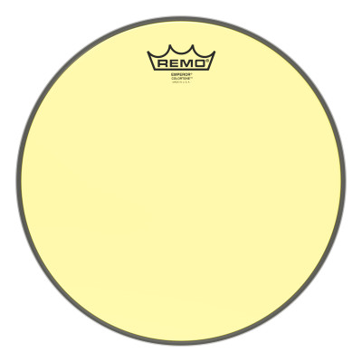 REMO BE-0312-CT-YE Emperor® Colortone™ Yellow Drumhead, 12' цветной двухслойный прозрачный пластик, желтый