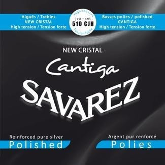 SAVAREZ 510CJH New Cristal Cantiga Blue Silver Polished Basses струны для классической гитары