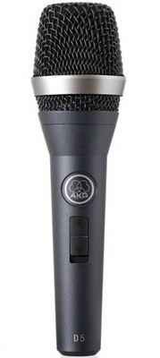 Вокальный динамический суперкардиоидный микрофон AKG D5S с выключателем