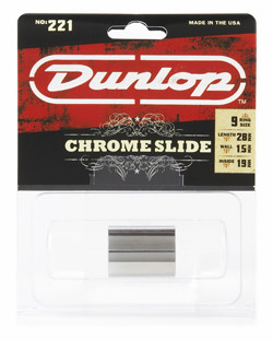 DUNLOP 221 Chromed Steel Medium Medium Knuckle (19 x 22 x 28mm, rs 9-10) слайд хромированный