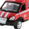 Машина "АВТОПАНОРАМА" инерц. "ГАЗель"(пожарная) 1/50, в/к 14,5*8*5,5 см
