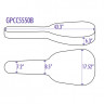 OnStage GPCC5550B - жестки нейлоновый чехол для классической гитары