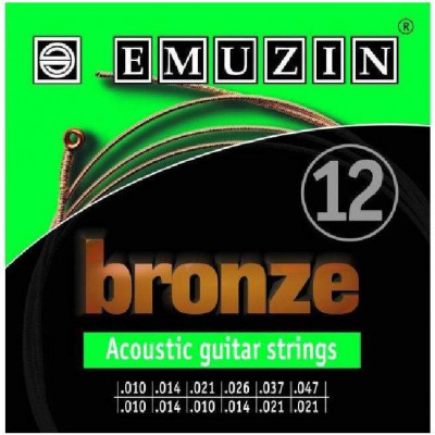 Комплект струн для акустической гитары EMUZIN 12А183 BRONZE