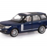 Машина "АВТОПАНОРАМА" Range Rover, синий металлик, 1/26, свет, звук, в/к 24,5*12,5*10,5 см