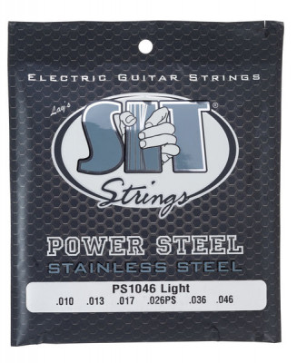 SIT PS1046 POWER STEEL Light струны для электрогитары (10-13-17-26-36-46) легкого натяжения