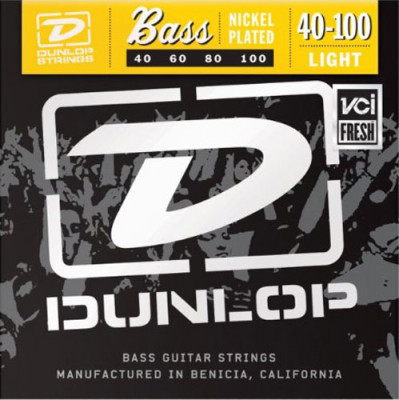 DUNLOP DBS Stainless Steel Bass Light 40-100 струны для 4-струнной бас-гитары