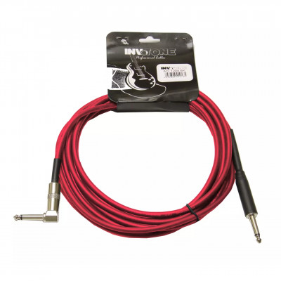 Invotone ACI1206/R - инструментальный кабель, 6.3 mono Jack-6.3 mono Jack угловой 6 м (красный)