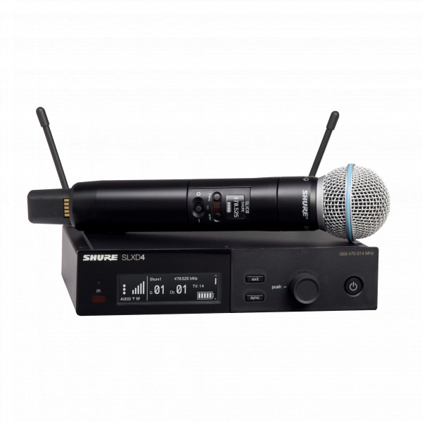 Радиосистема SHURE SLXD24E/B58 H56 ручным микрофоном Beta 58