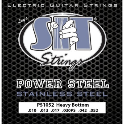 SIT PS1052 POWER STEEL Heavy Bottom струны для электрогитары (10-13-17-30-42-52) сильного натяжения
