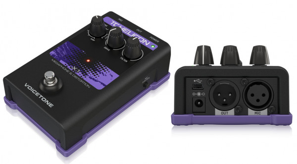 Педаль эффектов TC Helicon VOICETONE X1 дисторшн и мегафон