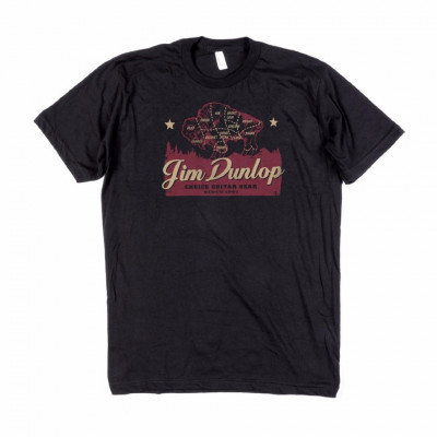 DUNLOP DSD07-MTS-M Jim Dunlop Americana Men's T-Shirt Medium футболка