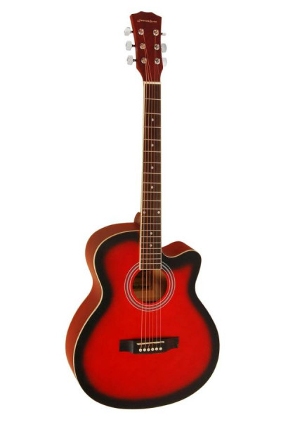 Акустическая гитара Elitaro E4011C красного цвета