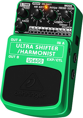 BEHRINGER US600 ULTRA SHIFTER/HARMONIST - Педаль эффектов смещения тона/многорежимный гармонайзер