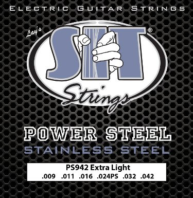 SIT PS942 POWER STEEL Extra Light струны для электрогитары (9-11-16-24-32-42) экстра-легкого натяжения