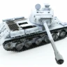 Р/У танк Taigen 1/16 ИС-2 модель 1944, СССР, зимний, (для ИК танк. боя) 2.4G, деревянная коробка