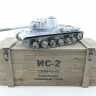Р/У танк Taigen 1/16 ИС-2 модель 1944, СССР, зимний, (для ИК танк. боя) 2.4G, деревянная коробка