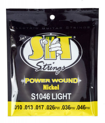 SIT S1046 POWER WOUND Light струны для электрогитары (10-13-17-26-36-46) легкого натяжения