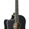 STAGG SA35 DSCE-BK LH электроакустическая гитара
