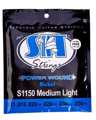 SIT S1150 POWER WOUND Medium Light струны для электрогитары (11-15-(18p)20w-26-36-50) средне-легкого натяжения