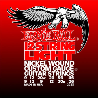 Комплект струн для 12-струнной электрогитары Ernie Ball P02233