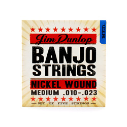 Dunlop DJN Banjo Nickel Medium - Nickel 10-23 струны для 4-струнного банджо
