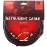 PLANET WAVES PW-AGLRA-20 кабель инструментальный Jack (угловой)-Jack с выключателем 6,10 м