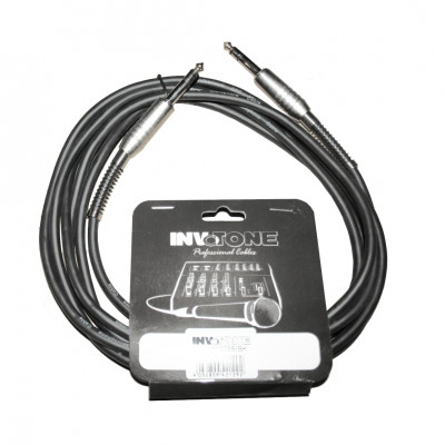Invotone ACM1205S/BK - Аудио кабель, 6,3 джек стерео <-> 6,3 джек стерео 5 м