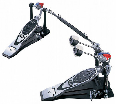 Pearl P-2002B Eliminator двойная педаль для бас-барабана с ременным приводом кардан